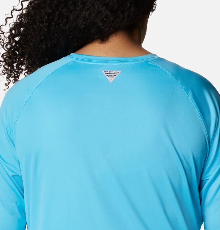 Women's Columbia PFG Tidal Tee II Long Sleeve Sweatshirts Turquoise | Plus Size CA-G4568